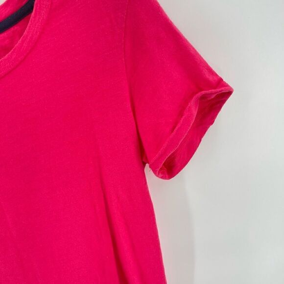 Joules Nessa hot pink tee t shirt shirt sleeve burnout 6 medium EUC - Picture 3 of 11